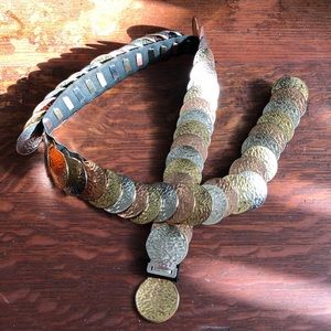 Three Tone Metal Stretch Belt